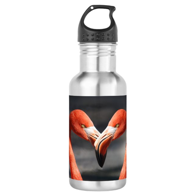 Botella De Agua Valentine Flamingo (Anverso)