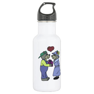 Botella De Agua Valentine Love Couple