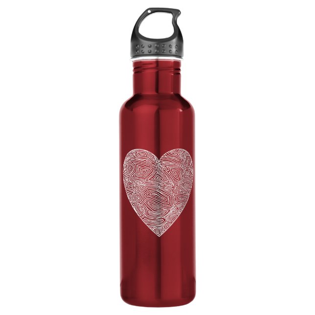 Botella De Agua Valentines Heart (Anverso)