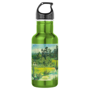 Botella De Agua valle verde Watercolor