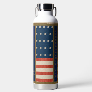 Botella De Agua Valores americanos, orgullo y bandera de los Estad