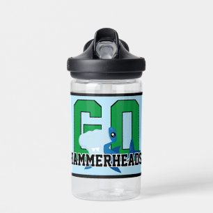 Botella De Agua ¡Vamos Hammerheads! Equipo de deportes infantil pe