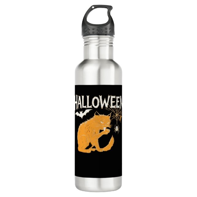 Botella De Agua Vampire Cat's Halloween Classic T-Shirt (Anverso)