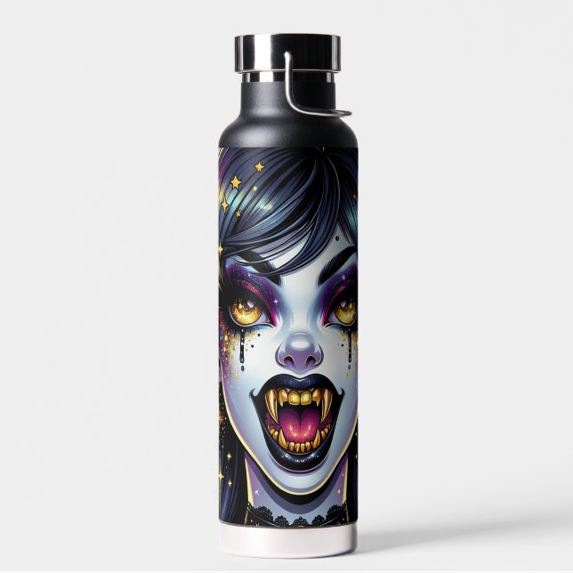 Botella De Agua Vampiro con fanáticos de oro fiesta de Halloween d (Izquierdo)