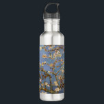 Botella De Agua Van Gogh Almond Blossom<br><div class="desc">Serie de pintura natural Vincent Van Gogh - Florencia de almendras en tonos azules</div>