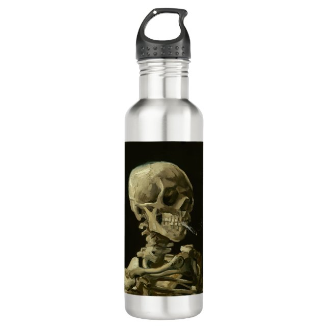 Botella De Agua van gogh Skull (Anverso)