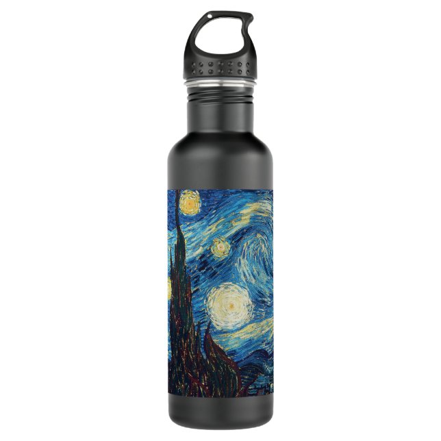Botella De Agua Van Gogh Starry Night Classic Impresionsionist Art (Anverso)