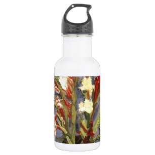 Botella De Agua Vase con Gladioli por Vincent van Gogh, 1886.