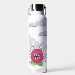 Botella de agua vaso aislado