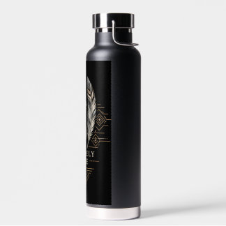 Botella De Agua Vaso de Silueta Minimalista Fieramente Libre