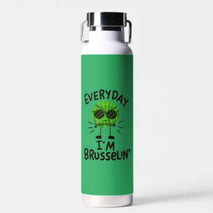 Botella De Agua Vegan Brussels Sprouts