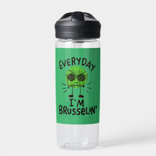 Botella De Agua Vegan Brussels Sprouts
