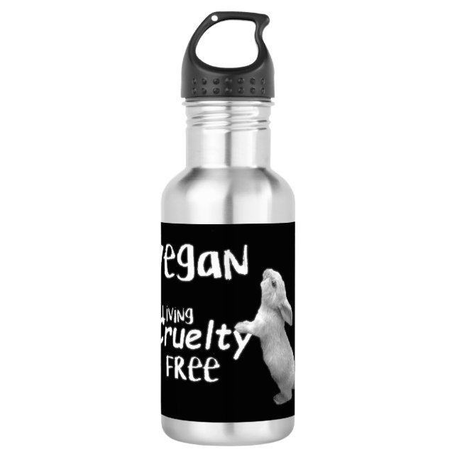 Botella de agua Vegan Cruelty Free Water Bottle Bl (Anverso)