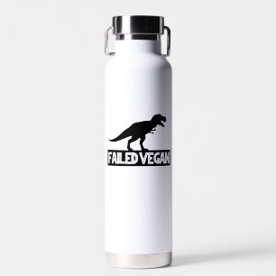 Botella De Agua Vegan fallida de T-Rex