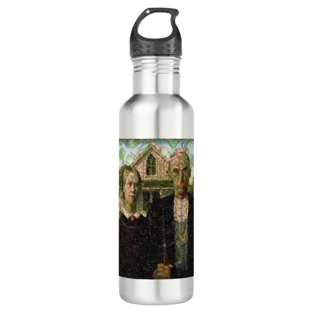 Botella De Agua Vegan Gothic Bella Artes Spoof (Anverso)