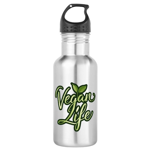 Botella De Agua Vegan Life (Anverso)