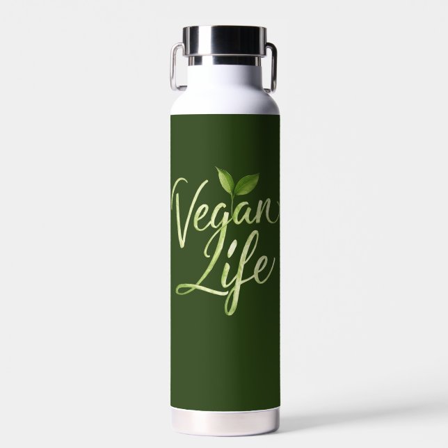 Botella De Agua Vegan Life (Delantero)