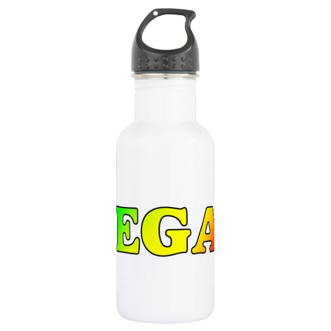 Botella De Agua Vegano de Rasta (Anverso)