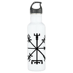 Botella De Agua Vegvísir (compás de Viking)