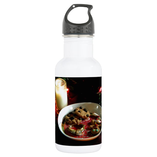Botella De Agua Vela de la galleta del navidad (Anverso)