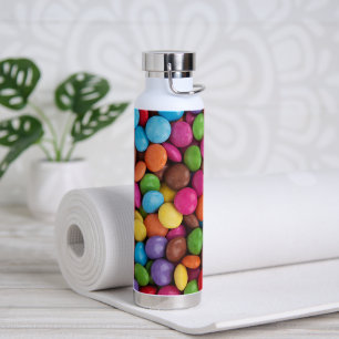Botella De Agua Velas coloridas, Botones de golosinas, Dulces, Com