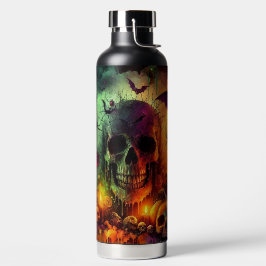 BOTELLA DE AGUA VELAS DE CALAVERAS ESPELUZNANTES DE HALLOWEEN MURC