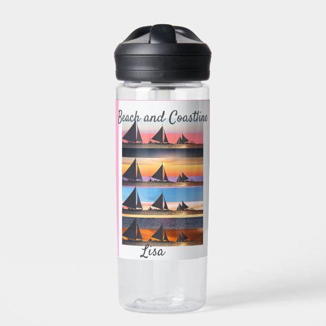 Botella De Agua Velas personalizadas del conjunto  (Delante)