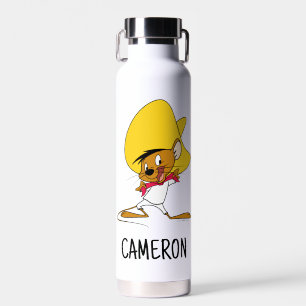 Botella De Agua VELOCIDAD GONZALES™ Bow-Tie Añadir su nombre