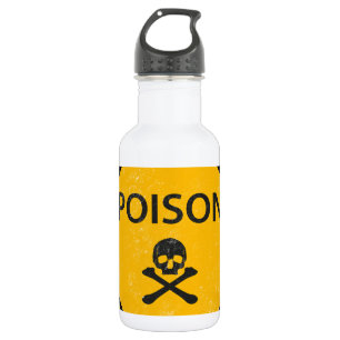 Botella De Agua veneno del cráneo