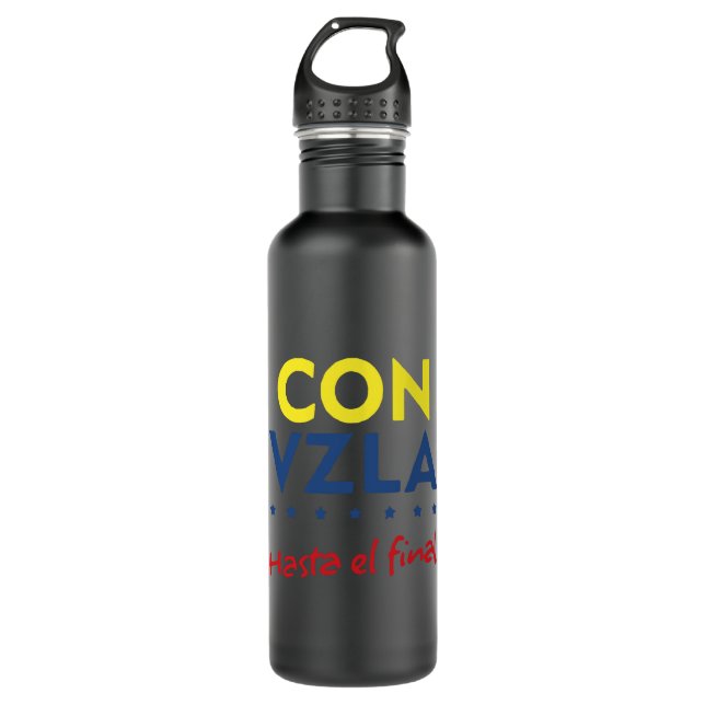 Botella De Agua Venezuela hasta la camiseta final (Anverso)