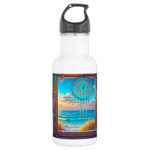 Botella De Agua Ventana con Captador de Sol con Vista al Océano