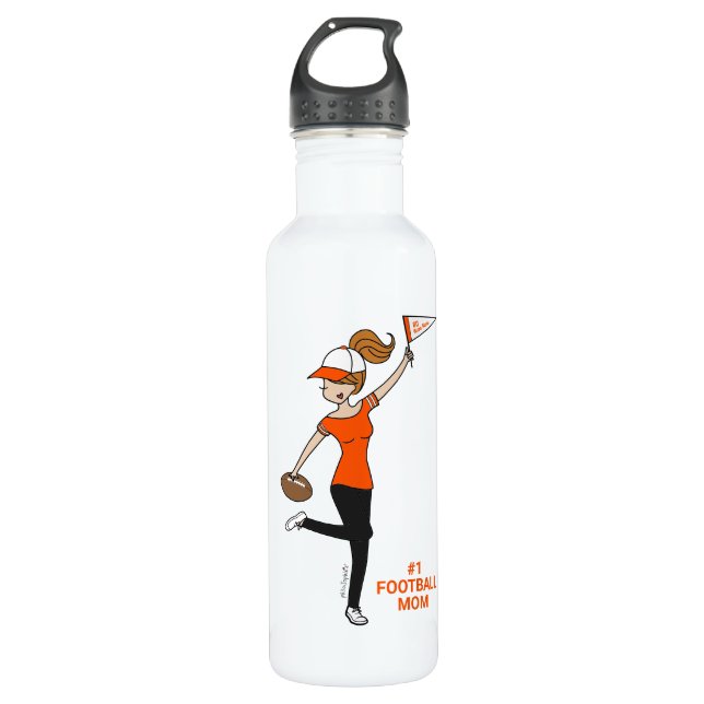 Botella De Agua Ventilador de fútbol Avatar #1 personalizado (Anverso)