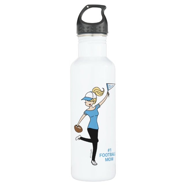 Botella De Agua Ventilador de fútbol Avatar #1 personalizado (Anverso)