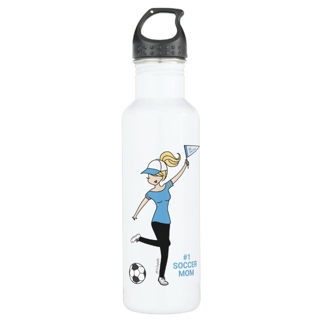 Botella De Agua Ventilador de fútbol Avatar #1 personalizado (Anverso)