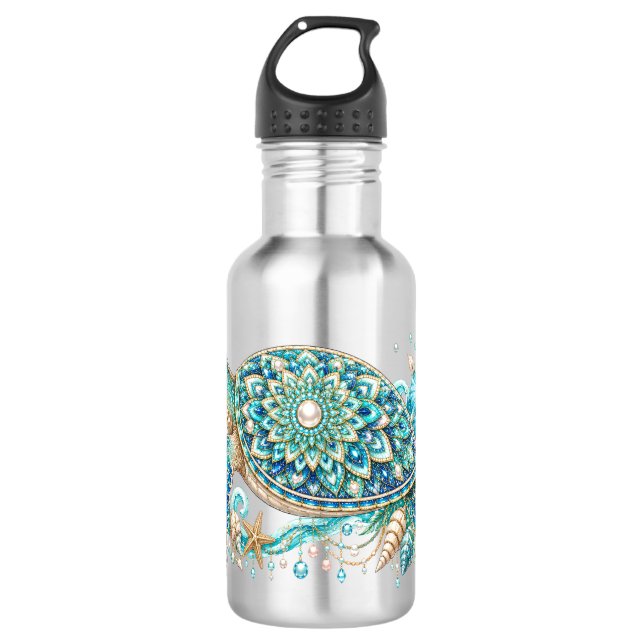 Botella De Agua Verano de Tortugas Marinas (Anverso)