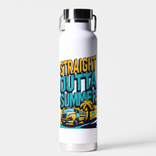 Botella De Agua Verano directo hacia fuera - Retro de vuelta a la