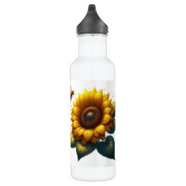 Botella De Agua Verano floral de girasol