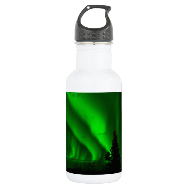 Botella De Agua verde aurora-boreal (Anverso)