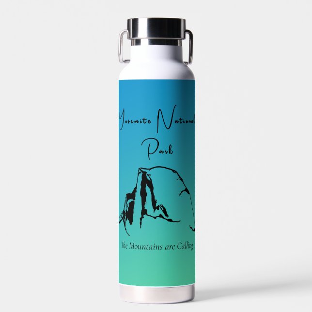Botella de agua verde azul del Parque Nacional Yos (Delantero)