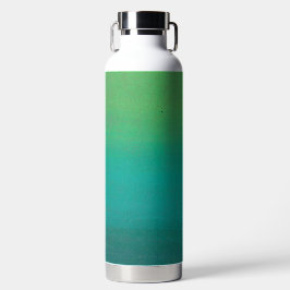 Botella de agua verde azulada/verde de Ombre