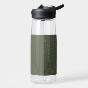 Botella de agua verde de dos tonos Moss de persona