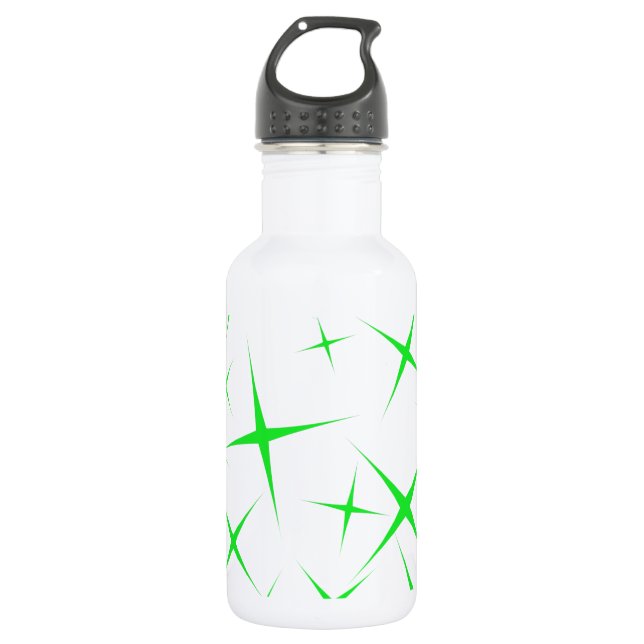 Botella De Agua verde de las estrellas 4 (Anverso)