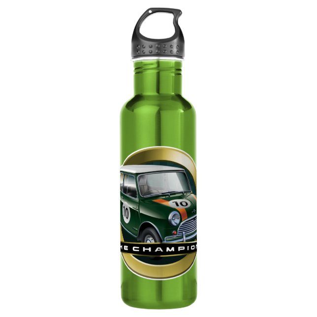 Botella De Agua Verde de MiniCooper S (Anverso)