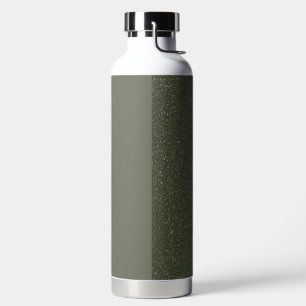 Botella de agua verde dividida de Moss personaliza