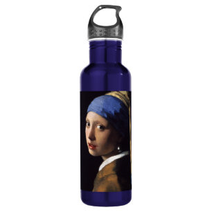 Botella De Agua Vermeer Chica Pearl Earring Masterpiece Pintura