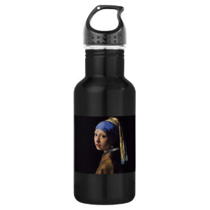 Botella De Agua Vermeer Chica Pearl Earring Masterpiece Pintura