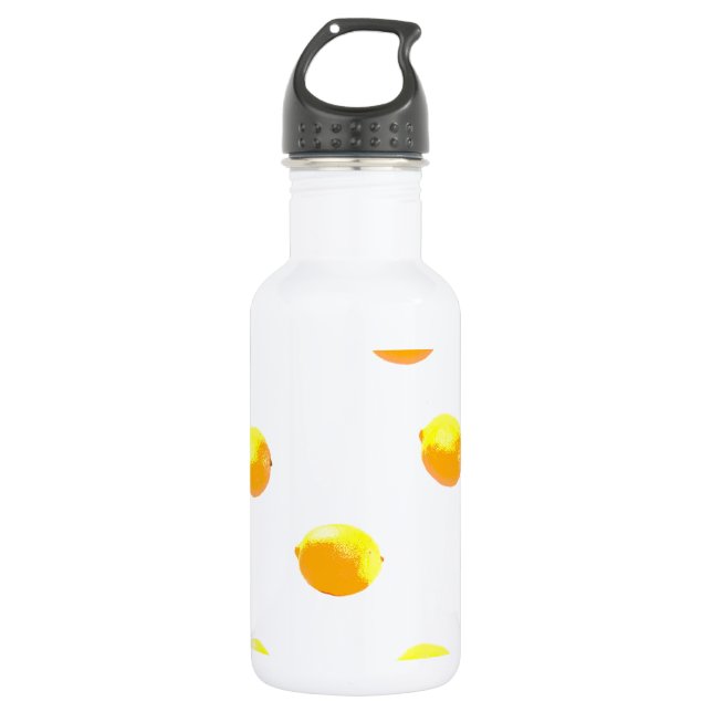 Botella De Agua versión 1 del patrón limón (Anverso)
