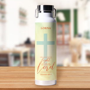 Botella De Agua Verso bibliográfico cruzado de Ombre personalizado