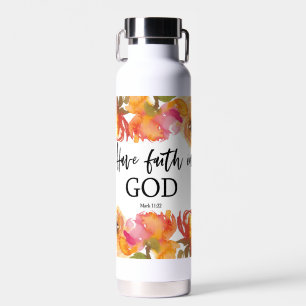 Botella De Agua Verso de la Biblia sobre las escrituras religiosas