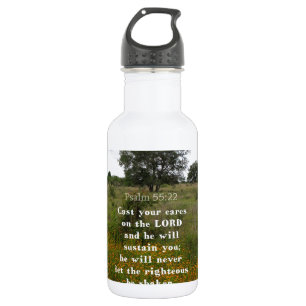 Botella De Agua Verso inspirador de la biblia